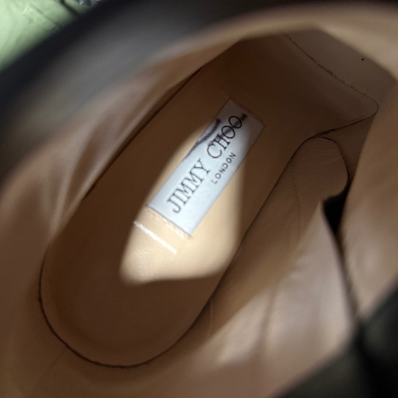 Jimmy Choo 7 Brecken 100 Crystal Embellished Suede Ankle Boots Crystal Black 37 - Picture 13 of 13